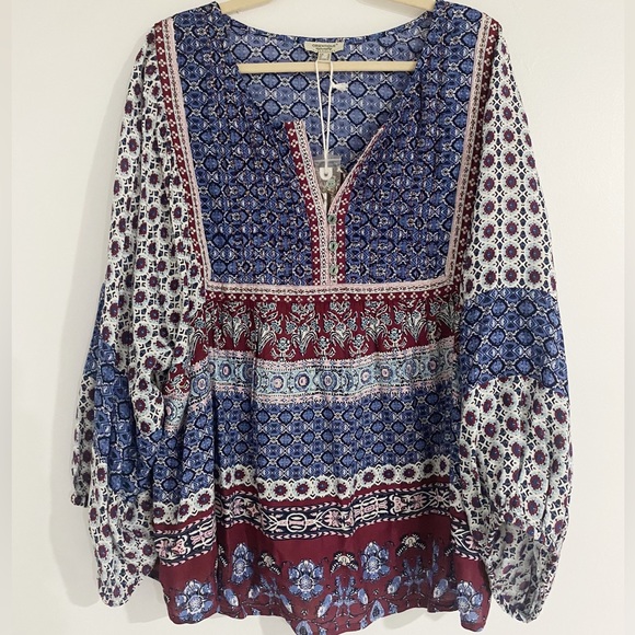 orientique Tops - ORIENTIQUE Naturally Australian Blouse NWT (XL)